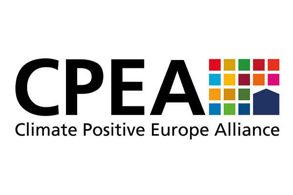The CPEA logo depicts a building embedded in the colour palette of the UN Sustainable Development Goals and underlines CPEA's commitment to the SDGs