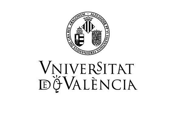 This is the logo of the University of València composed of its seal and name.