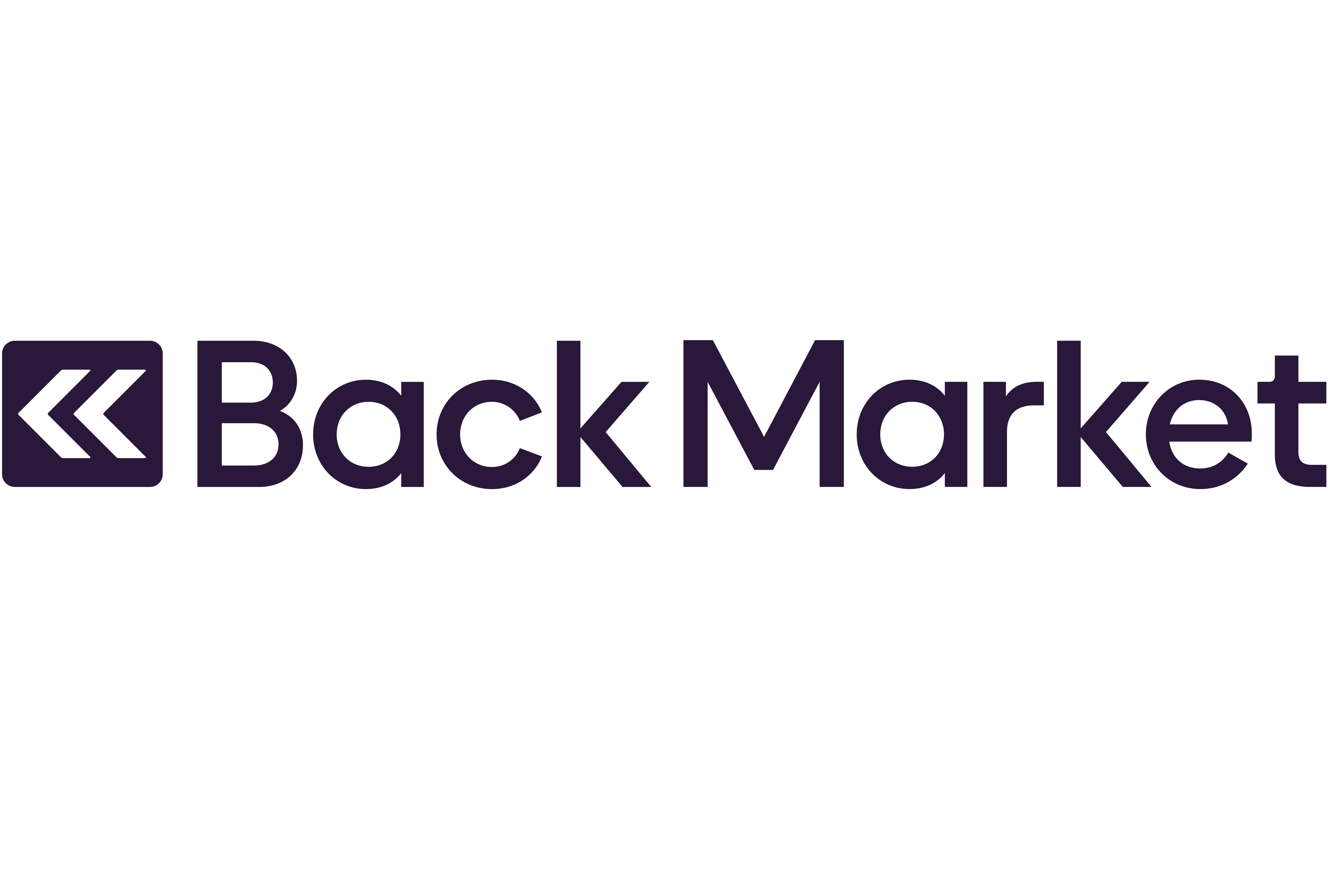 Logo of the company Back Market, white background and black lettering