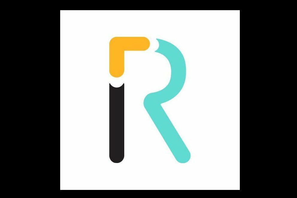 Revivack logo is in fact a 3 coloured R letter
