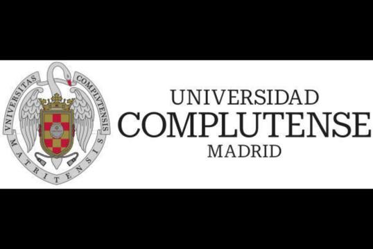 Logo of the Complutense University of Madrid featuring a coat of arms and the university’s corporate typeface in shades of grey and red.