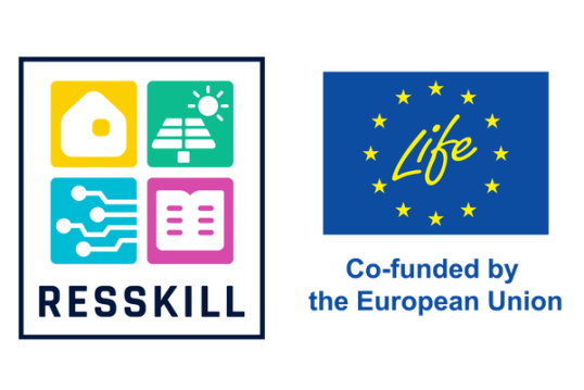 Logo of LIFE Resskill, with the LIFE programme logo