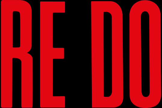 ReDo name in red and capitalised.