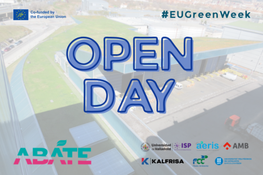 Picture of Ecoparc 3 with LIFE ABATE and project partners' logos.