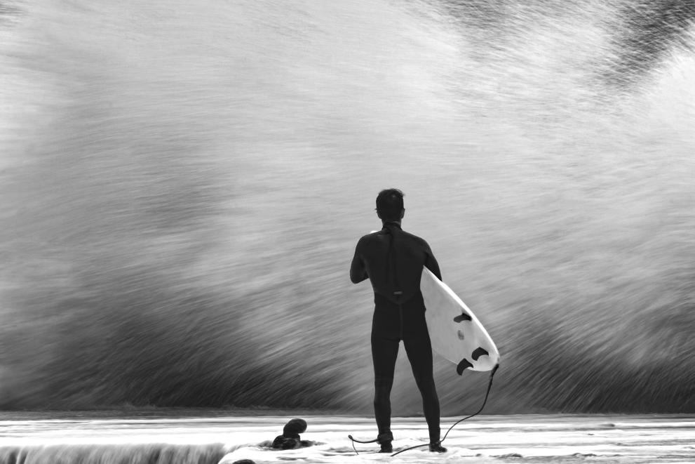 In October the first storms hit the Adriatic coast, surfers can't miss the opportunity.