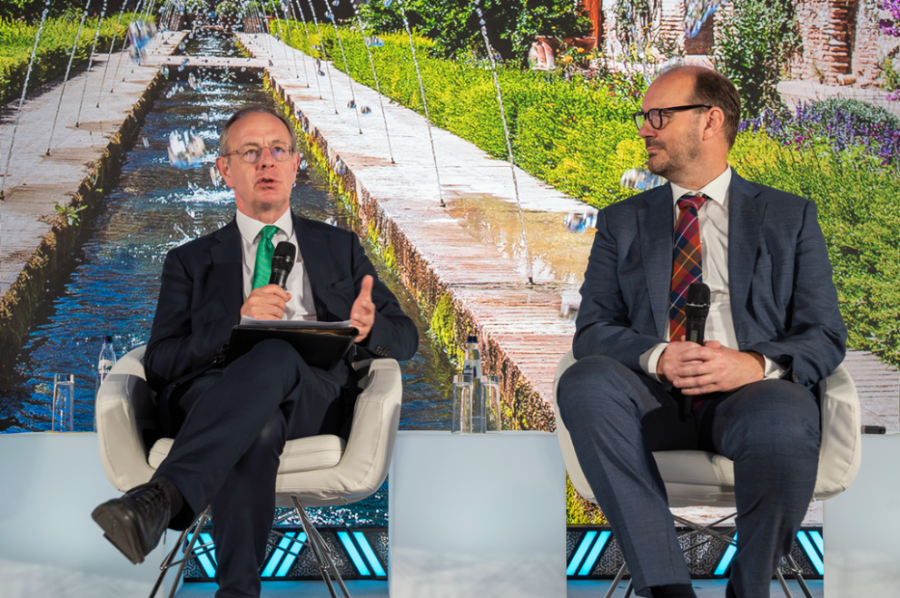 Riverside chat:  See water differently through the lens of landscape architect with John Boon, International Federation of Landscape Architects Europe and Patrick Child, Deputy Director General, DG Environment, European Commission 